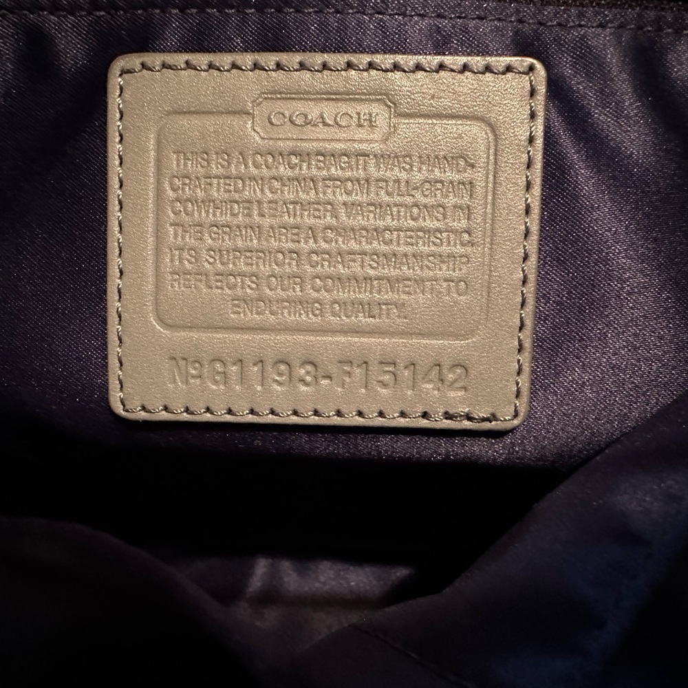 Gray Coach Tote - image 3